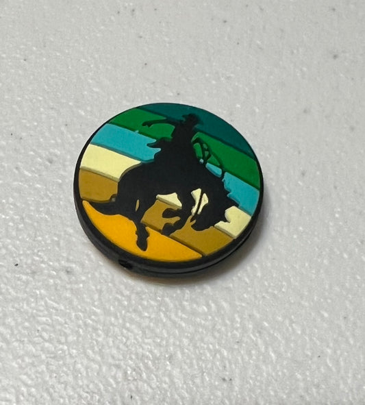 SILICONE FOCAL- Cowboy Bronco Rodeo