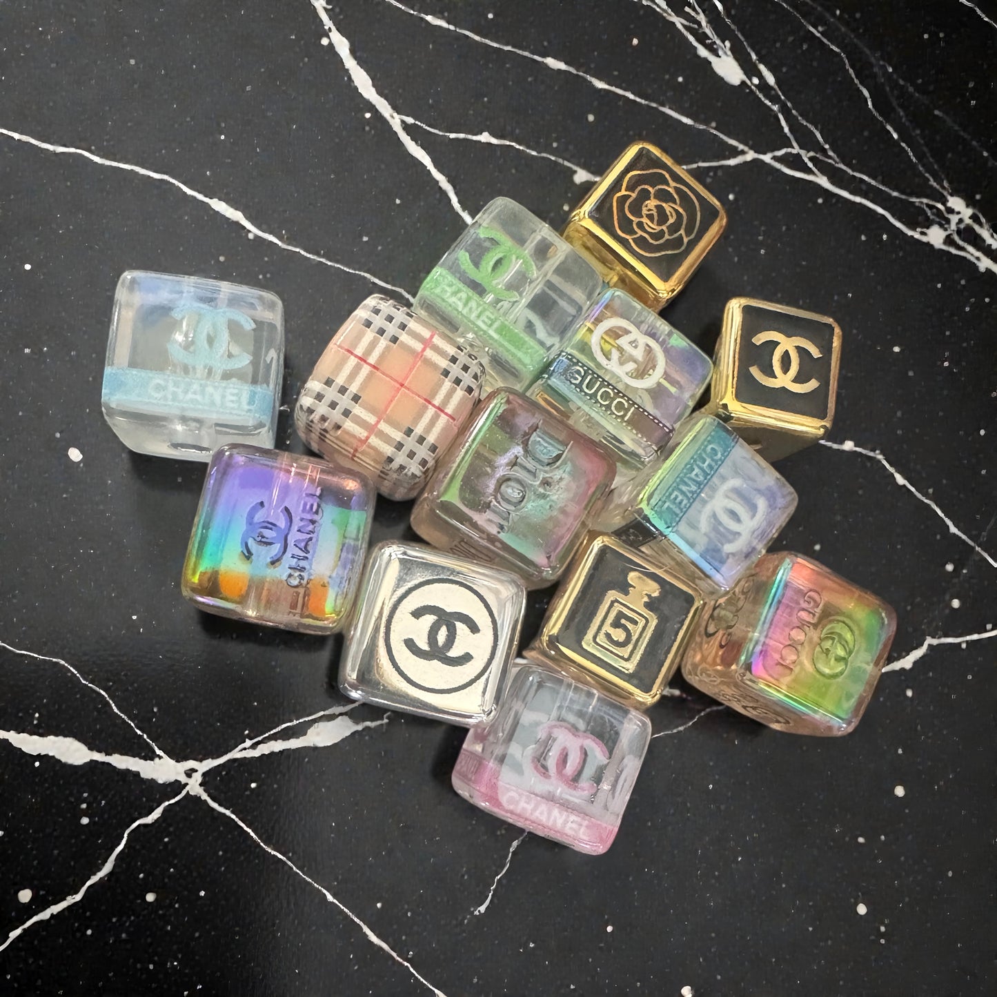 15mm CUBES- Designer inspired (15 OPTIONS)