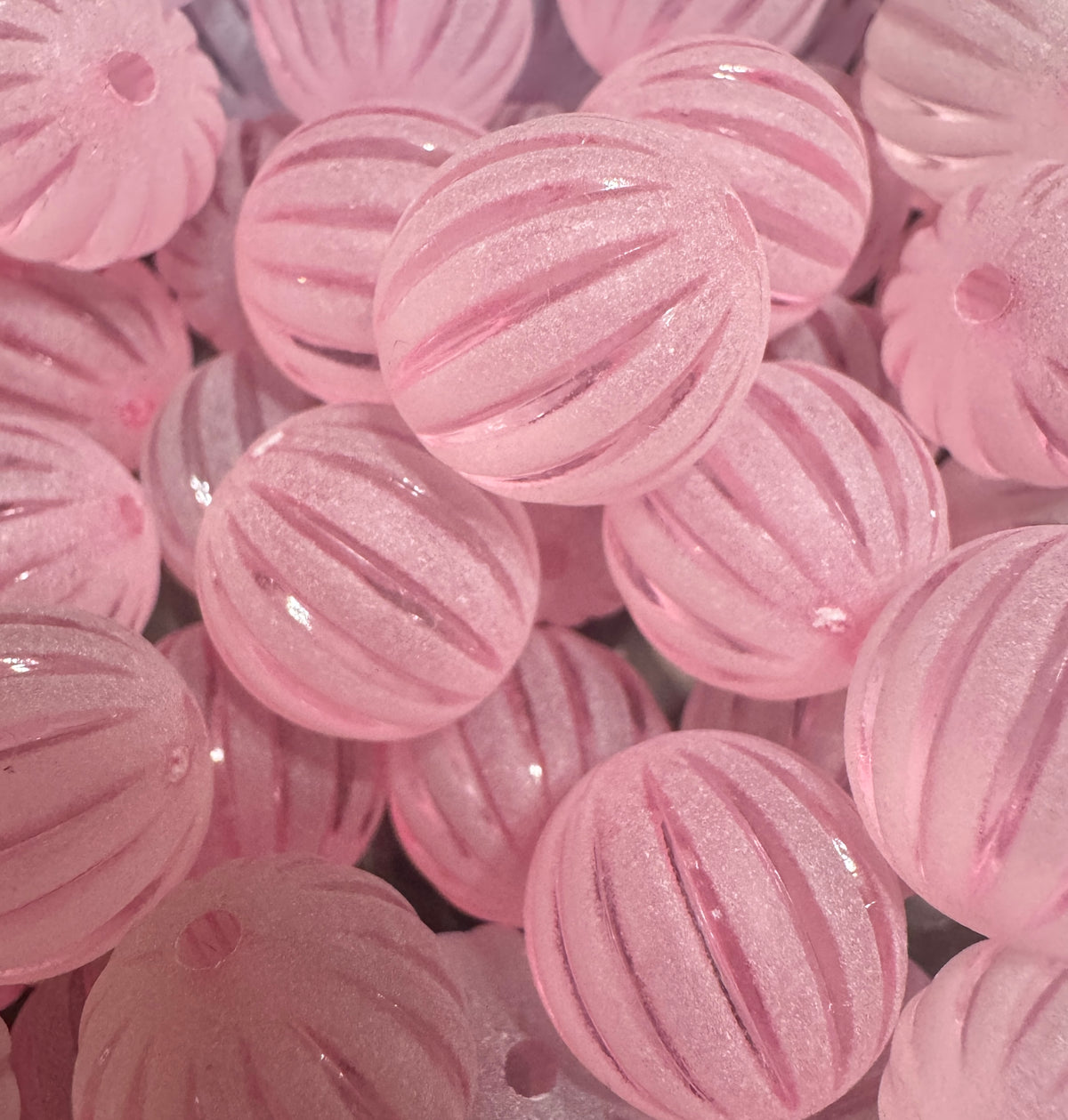 15mm ACRYLIC BEAD- STRIPE Style or a balloon stripe look