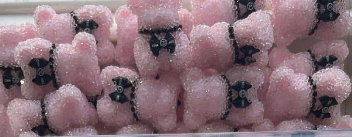 RHINESTONE ACRYLIC FOCAL- Sugar Bear (4 Channel OPTIONS)