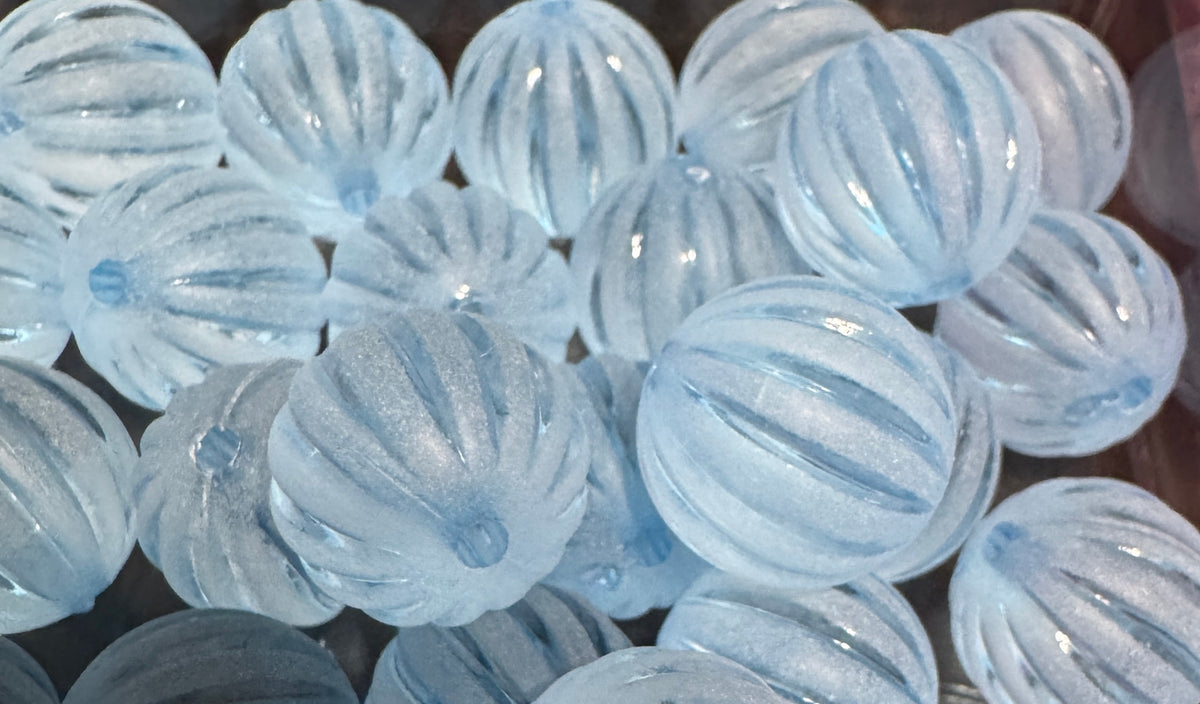 15mm ACRYLIC BEAD- STRIPE Style or a balloon stripe look