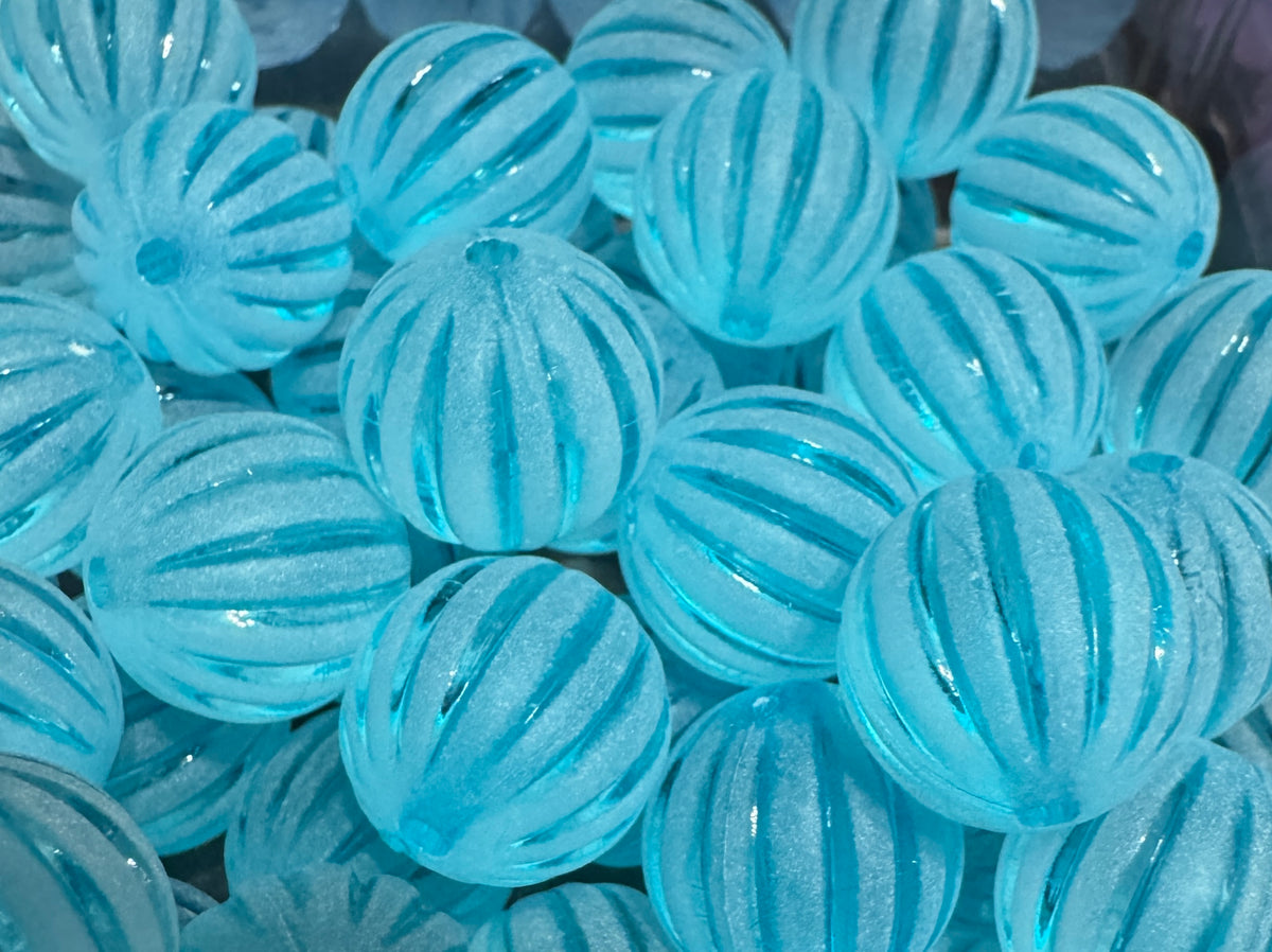 15mm ACRYLIC BEAD- STRIPE Style or a balloon stripe look