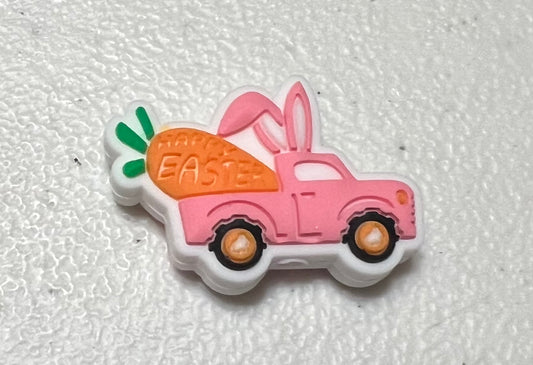 SILICONE FOCAL- Easter Truck Carrot Bunny
