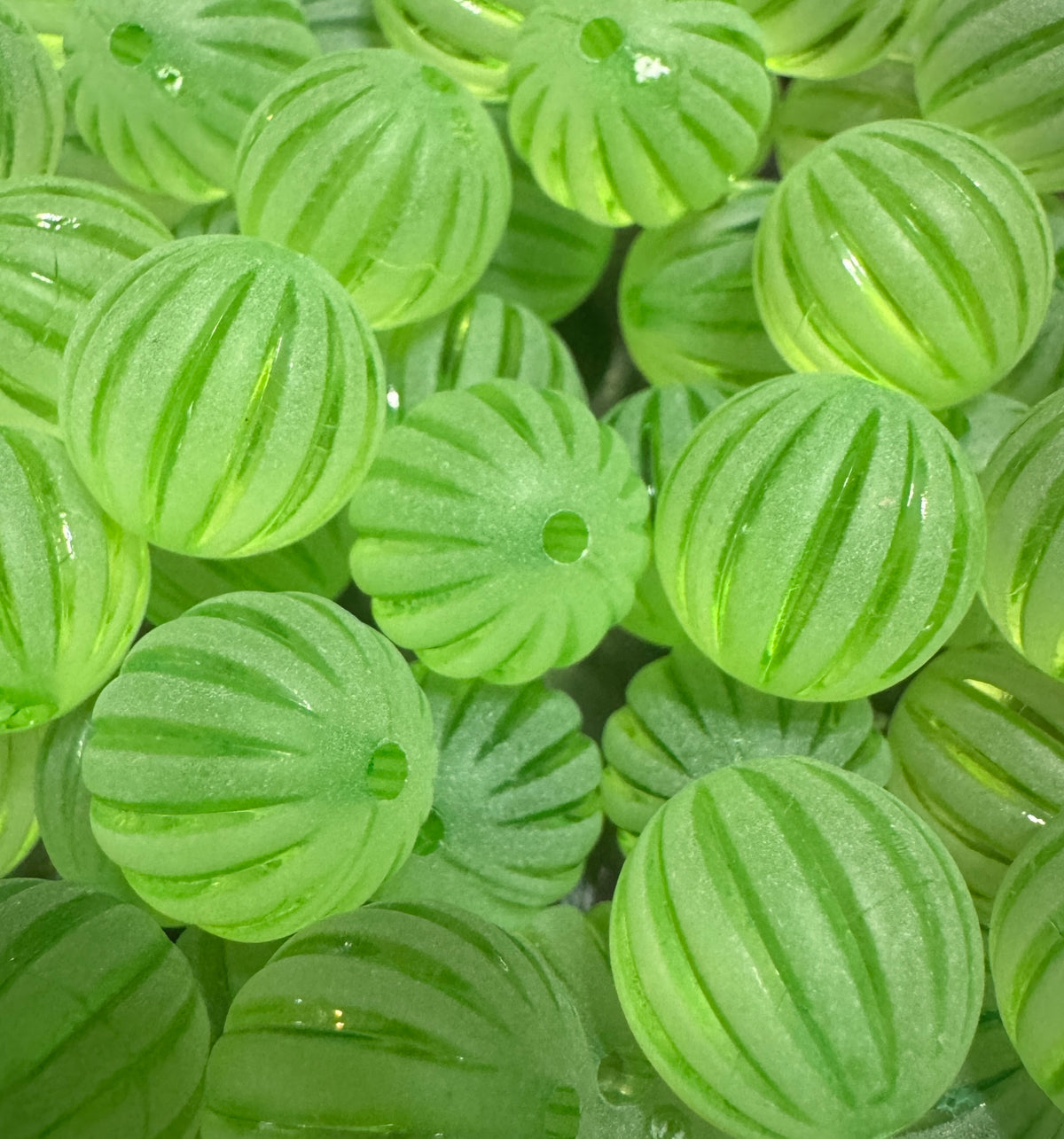15mm ACRYLIC BEAD- STRIPE Style or a balloon stripe look