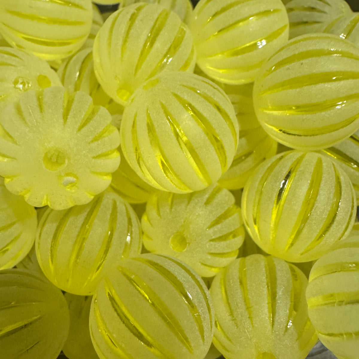 15mm ACRYLIC BEAD- STRIPE Style or a balloon stripe look