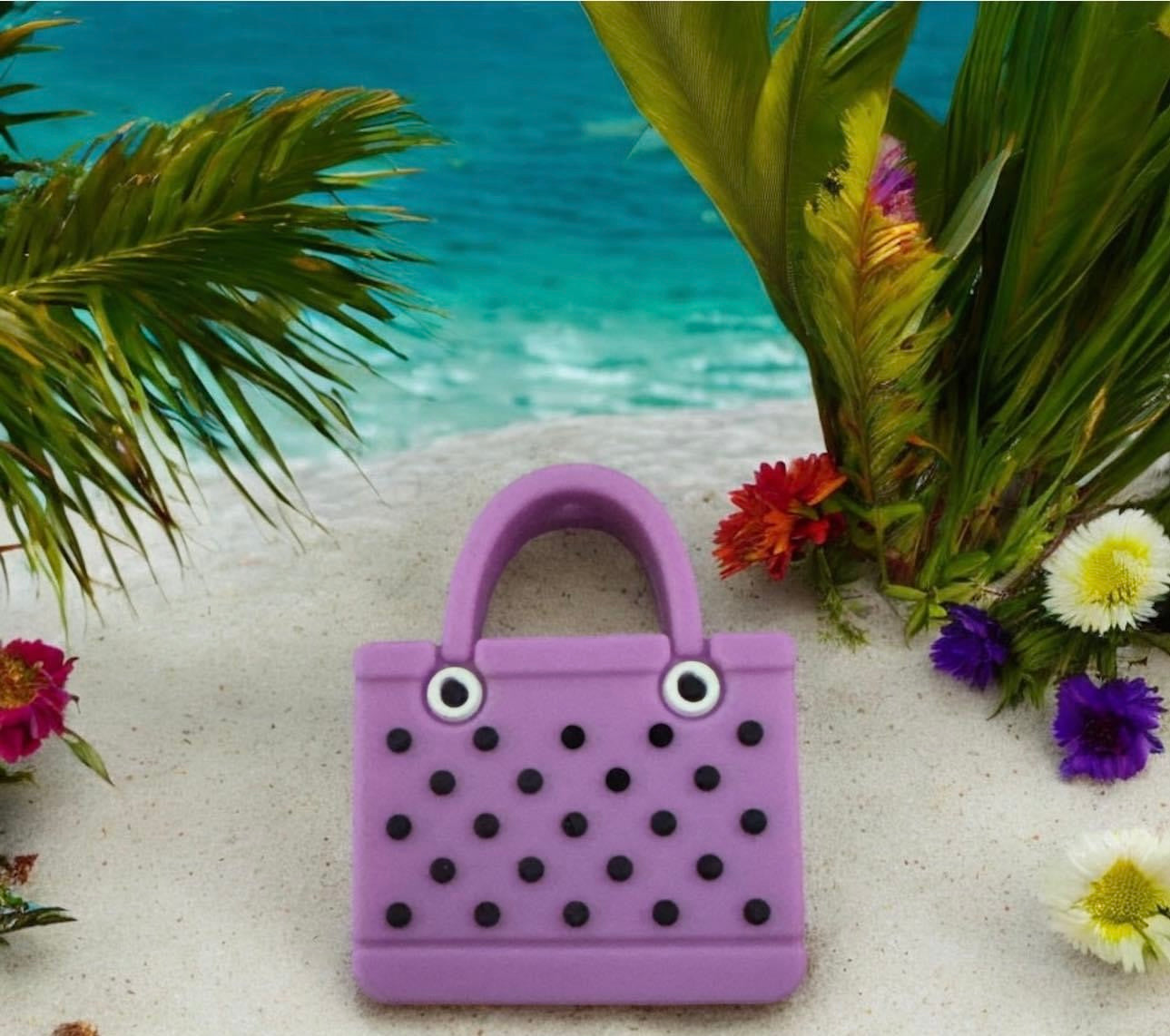 SILICONE FOCAL- Bogg Inspired Purse (single handle & double Handle styles)