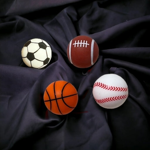 15mm SILICONE BEAD- Sports (4 Options)