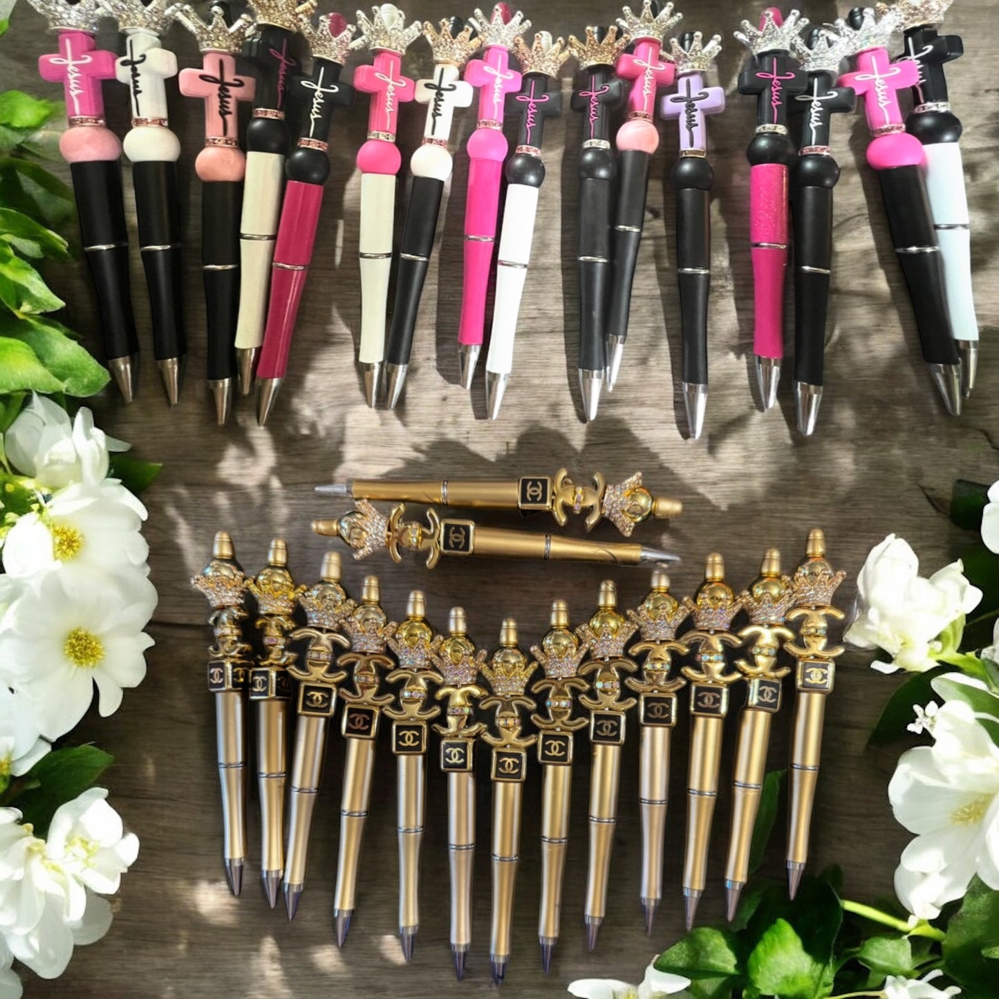 METAL SILVER CROWN SPACERS WITH RHINESTONES