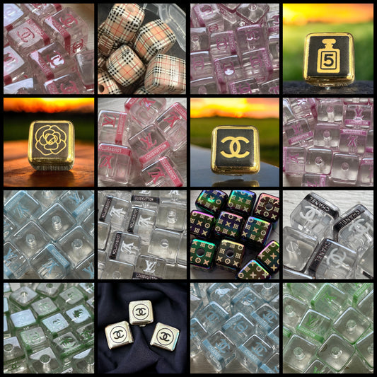 15mm CUBES- Designer inspired (14 OPTIONS)