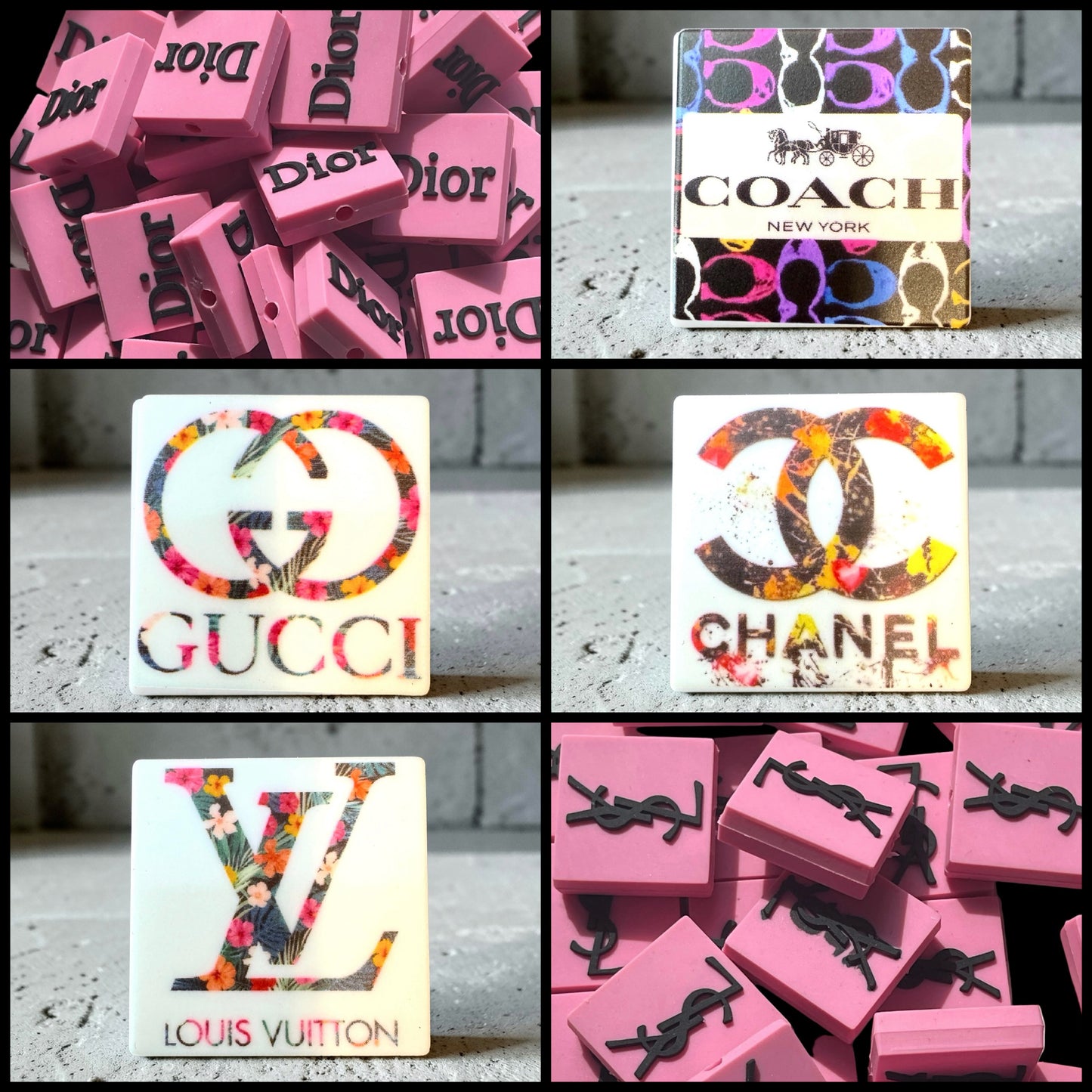 SILICONE FOCAL- Designer LOGO SIGN (9 options)