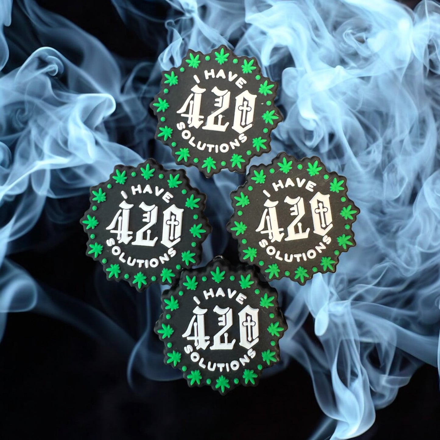 SILICONE FOCAL- Happy 420 Theme Weed Focals- (9 Options)