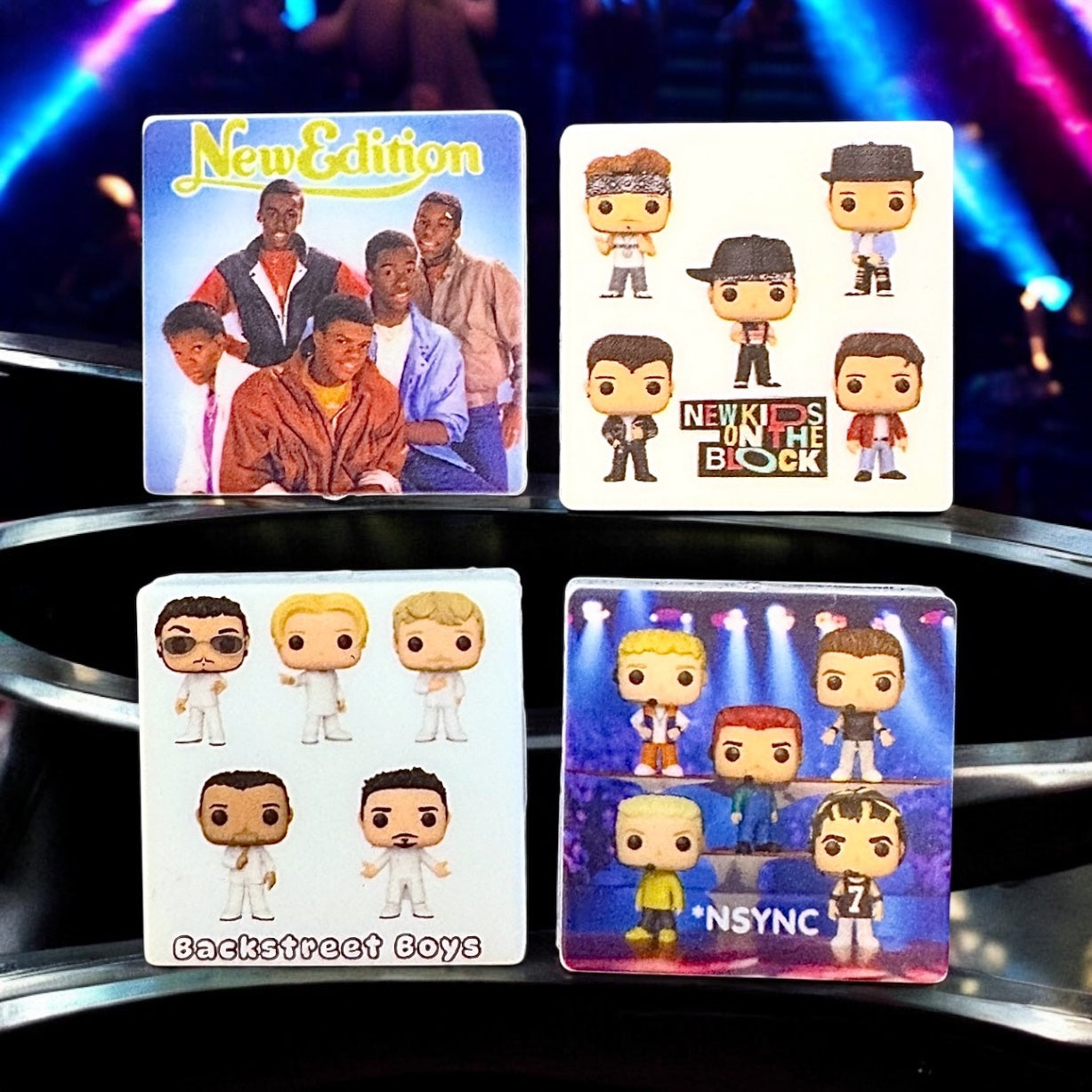 SILICONE FOCAL- Boy Bands Back Street & New Kids & New Edition & *NSYNC