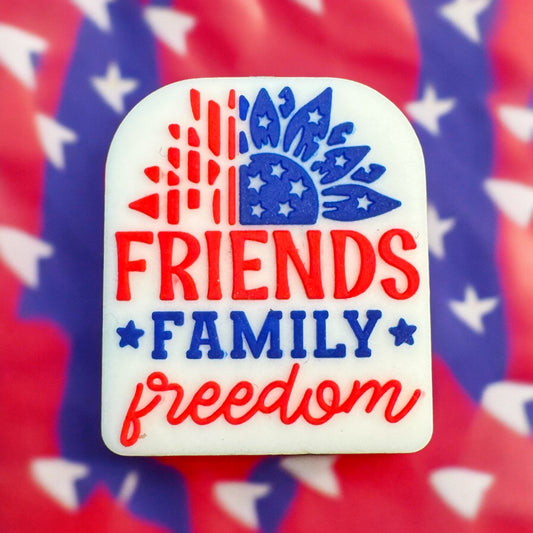 SILICONE FOCAL- Friends Family Freedom