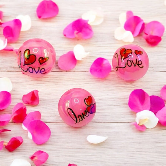 15mm ACRYLIC LOVE beads