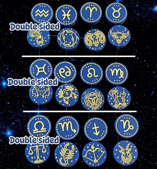 SILICONE FOCAL- Zodiac Sign Focals (discount set or get individual focal)