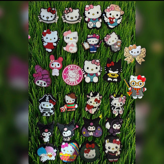 SILICONE FOCAL- HELLO KITTY AND FRIENDS (many OPTIONS)