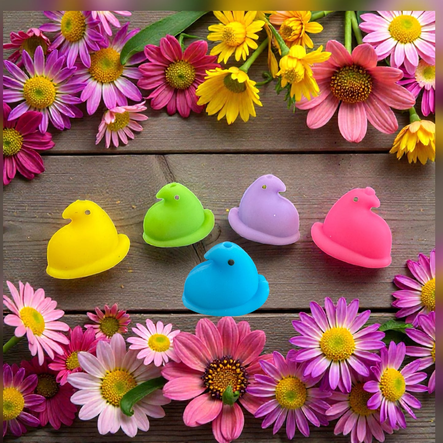 SILICONE FOCAL- spring Easter Peeps Chicks