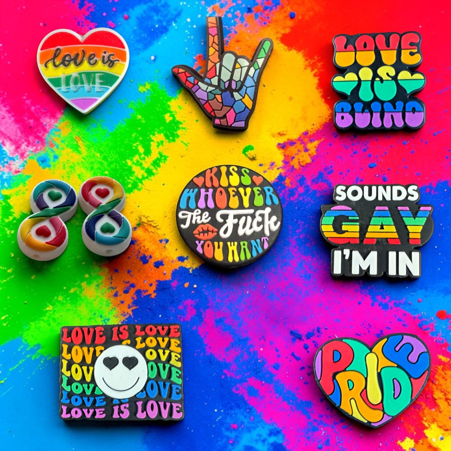 SILICONE FOCAL- LGBT…Pride inspired