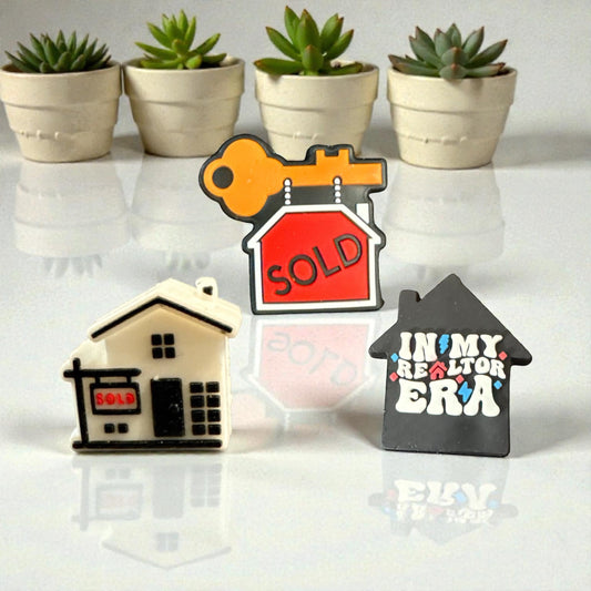 3D SILICONE FOCAL- real estate Realtor Home w/ Sold sign