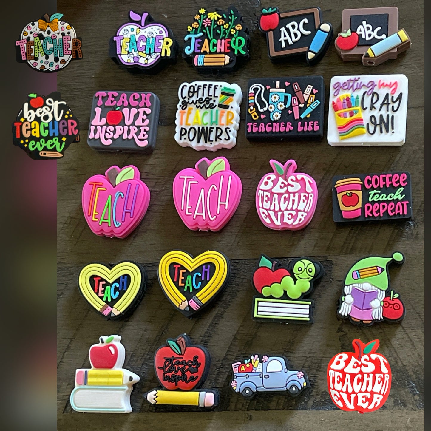 SILICONE FOCALS- SCHOOL TEACHER Theme (19 OPTIONS)