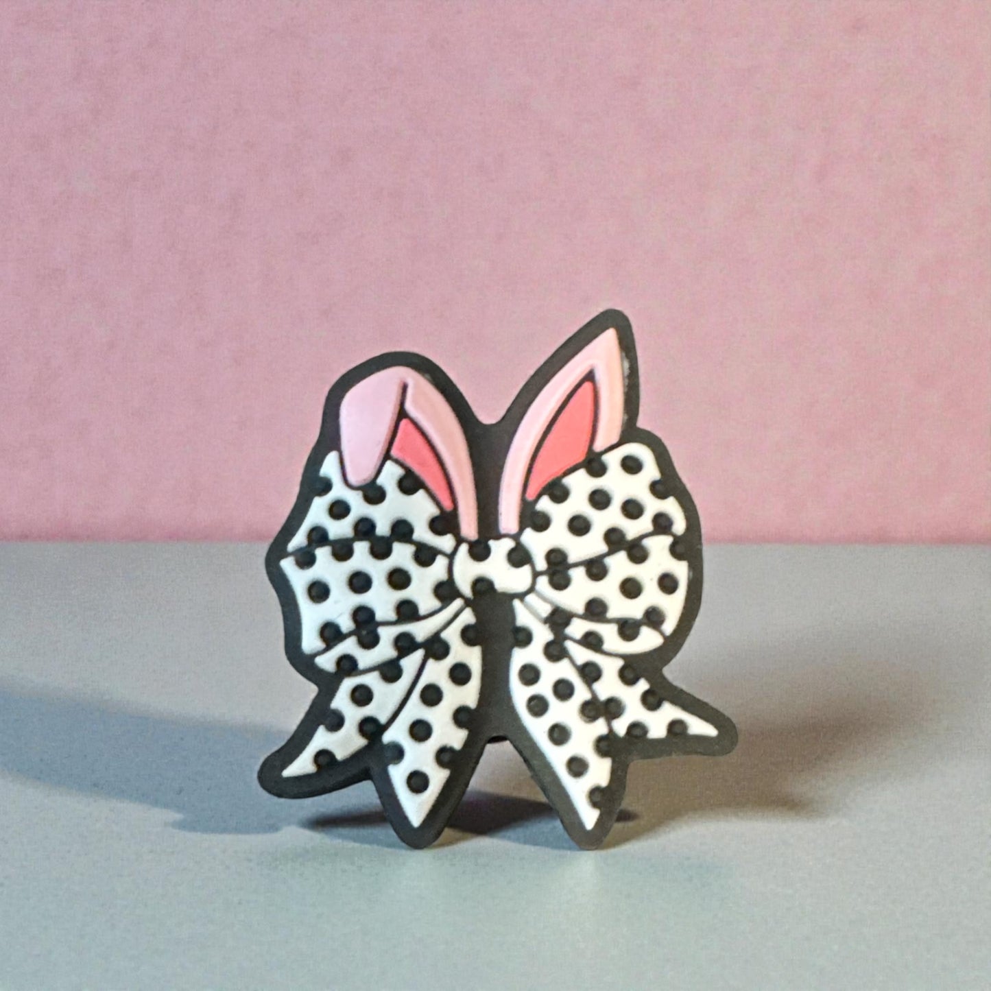SILICONE FOCAL- bow with bunny ears Easter Spring