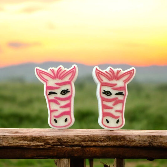 SILICONE FOCAL- Pink Zebra Head (2 Options)