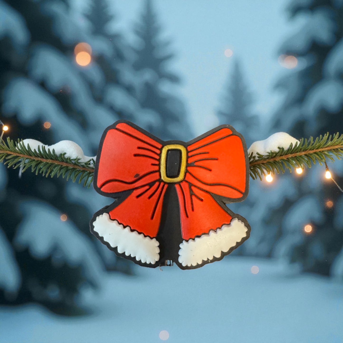HOLIDAY FOCAL-CHRISTMAS- Santa Bow
