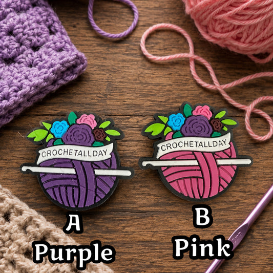 SILICONE FOCALS- CROCHET (FOCAL ONLY-PEN/KEYCHAIN sold separately)