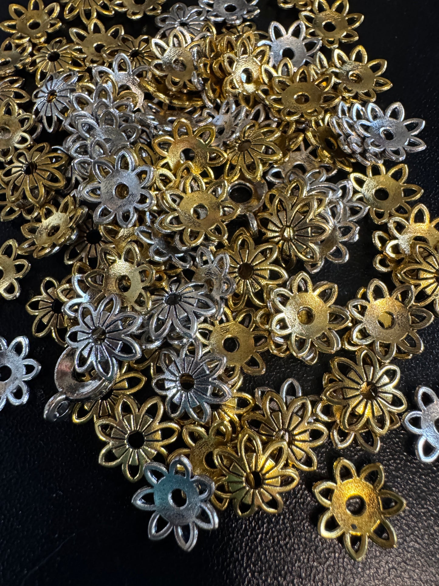 SPACERS- Metal Round Bead Topper