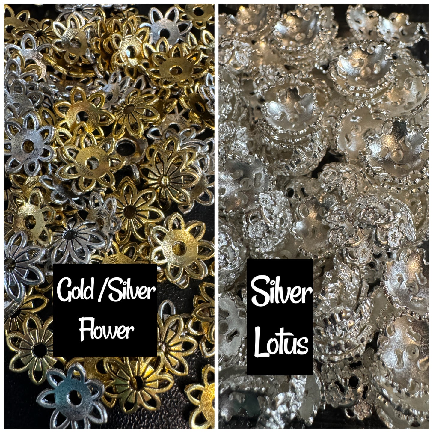 SPACERS- Metal Round Bead Topper