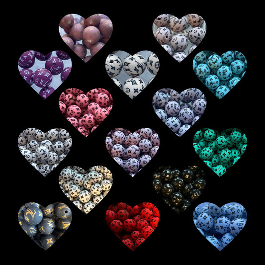 15mm SILICONE BEADS L'S (14 OPTIONS)