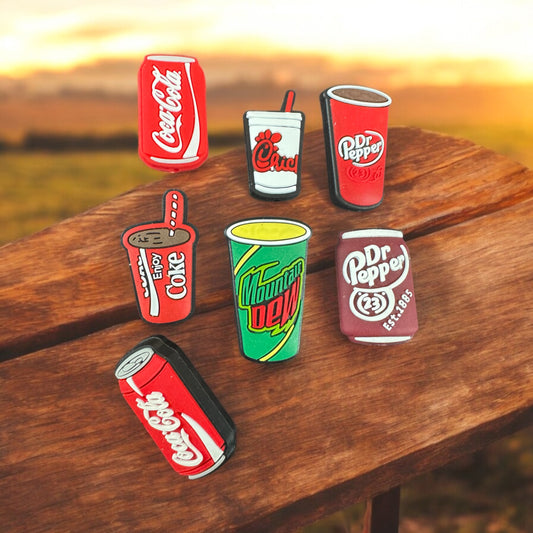 SILICONE FOCAL- Soda Pop Beverage Dew Pepper Coke ChickFilet (7 Options)