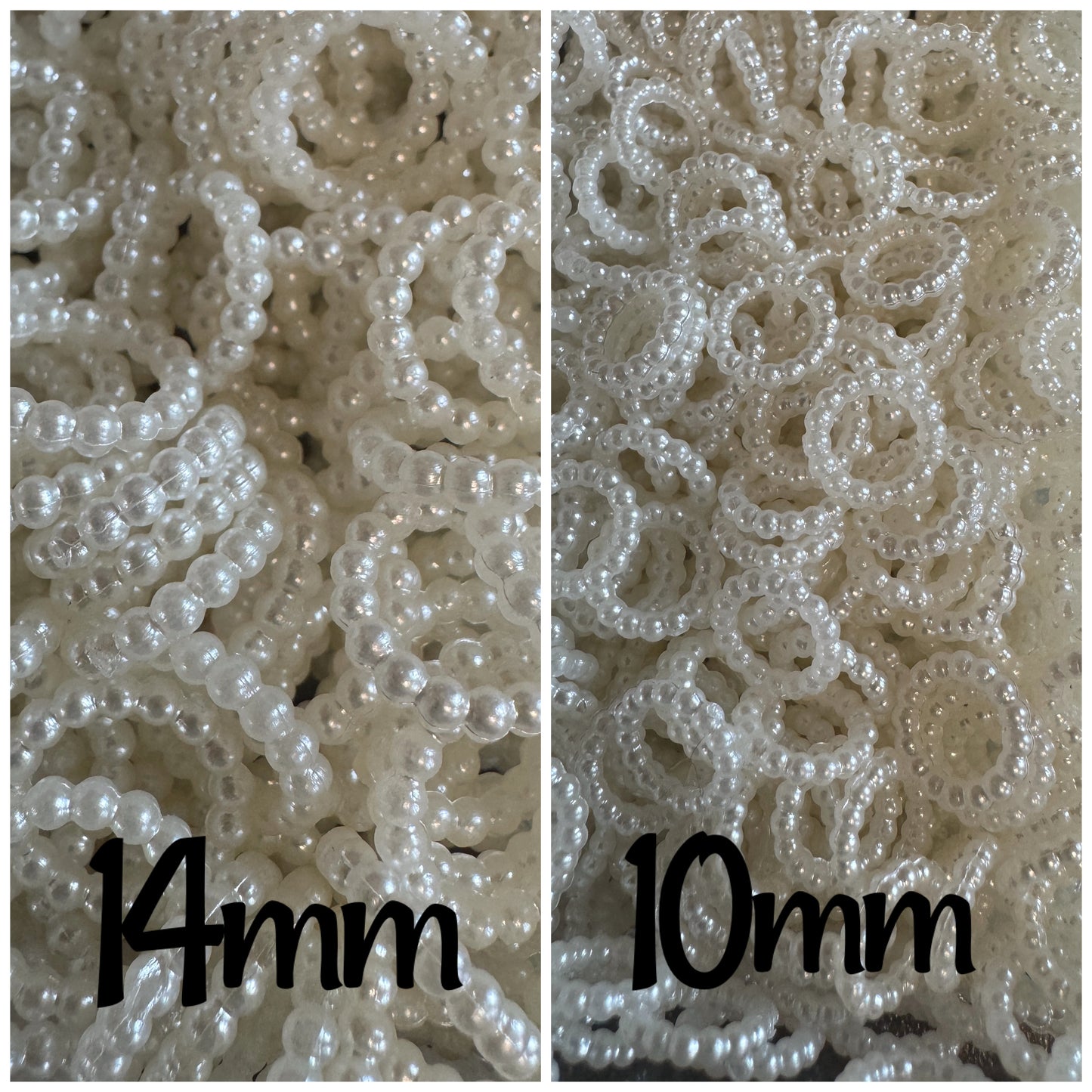 Spacers- Acrylic Baby Pearls (2 size Pack Options)