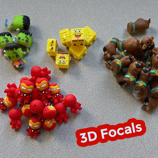 3D SILICONE FOCAL- Kid Movie/Cartoon/Hero (5 Options)