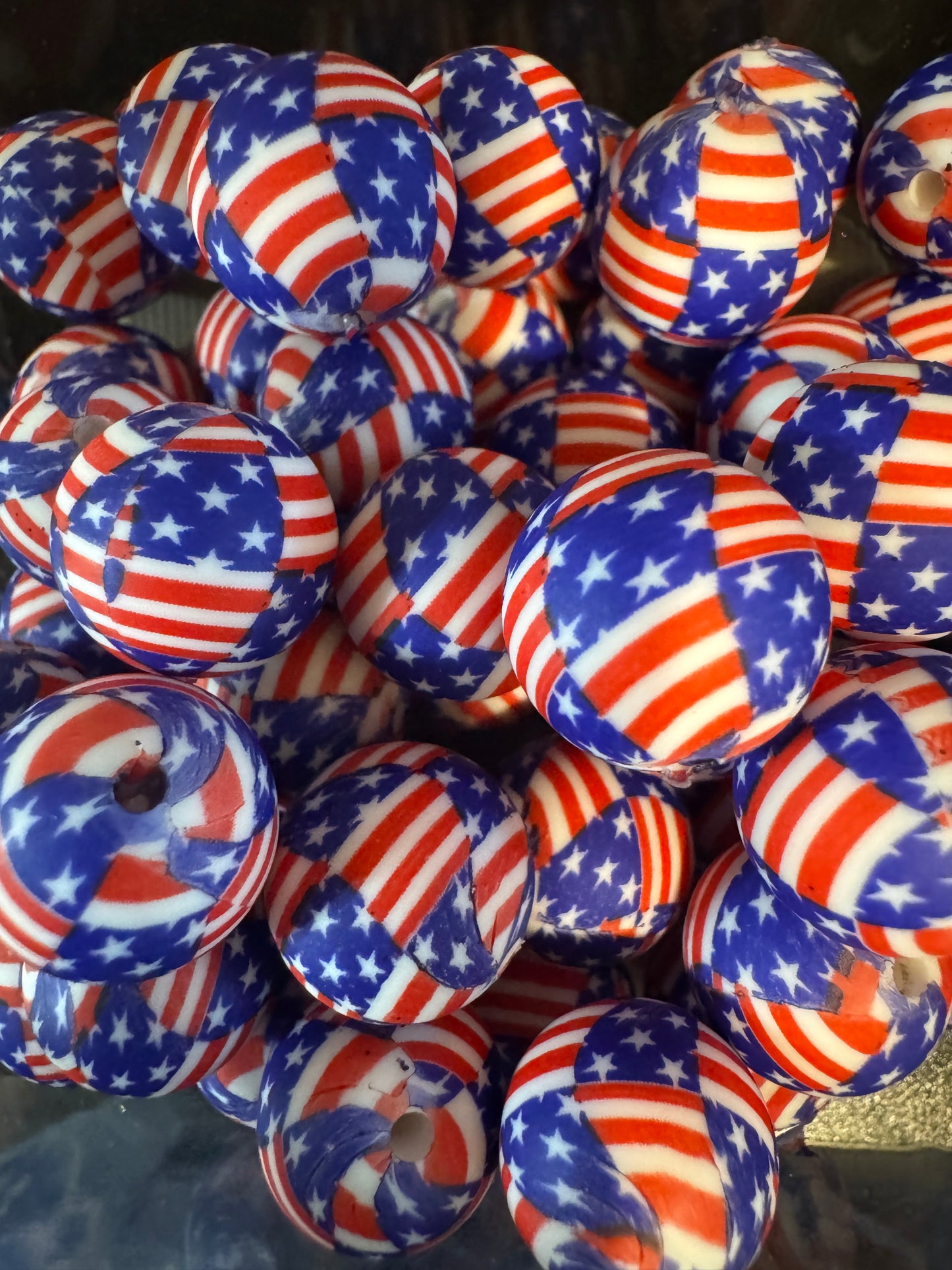15mm SILICONE BEAD - PRINTED (25 Options)