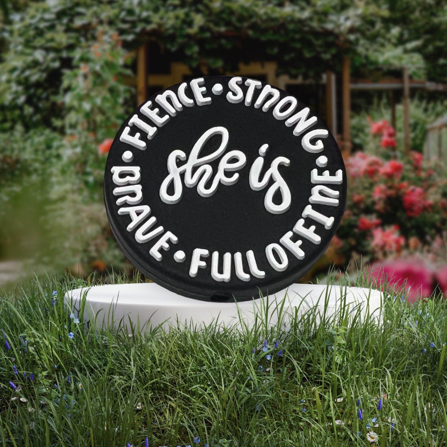 SILICONE FOCAL- SHE IS brave Strong