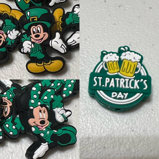 SILICONE FOCALS- St. Patrick’s Day (6 OPTIONS TO CHOOSE FROM)