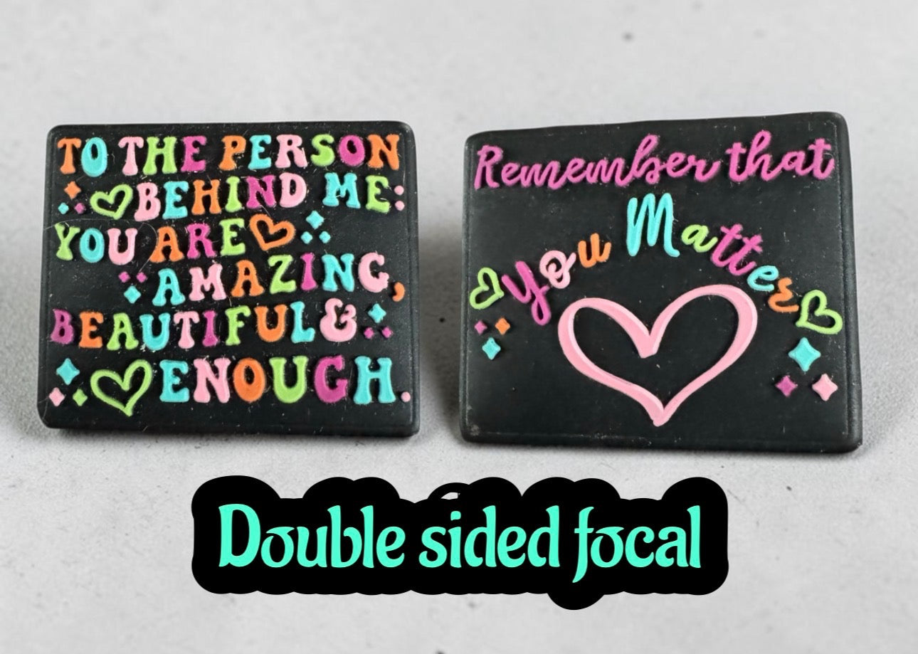 SILICONE FOCAL- Double Sided Focals (11 Options)