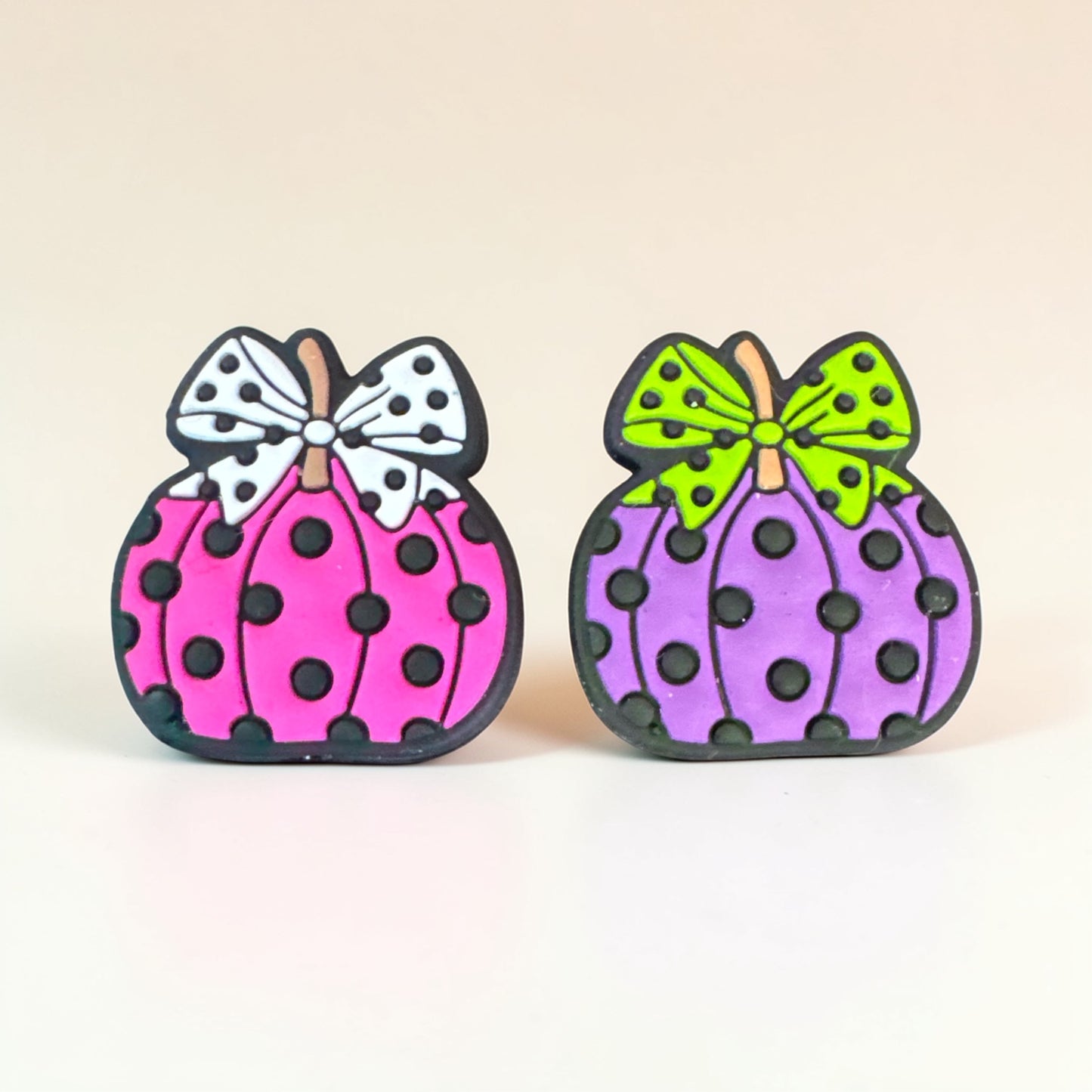 SILICONE FOCAL- Pumpkin Shape with Bows