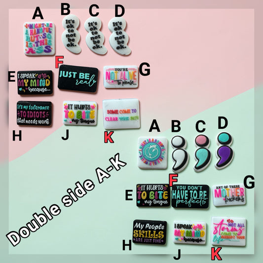 SILICONE FOCAL- Double Sided Focals- Low Inventory Clearance