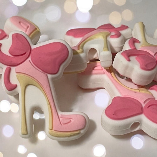 SILICONE FOCAL- Pink High Heel shoe