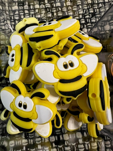 SILICONE FOCAL- Bee (4 Options-15mm Bead sold separately)
